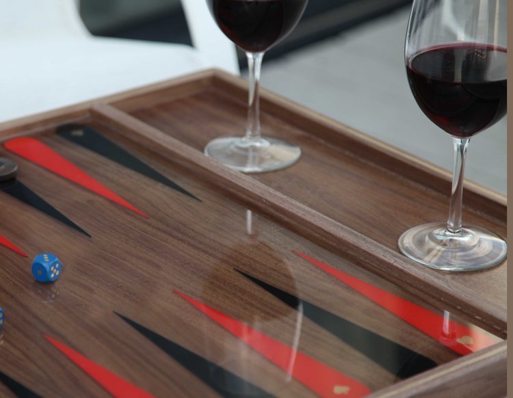 Las Vegas custom backgammon board — Studio JeanMichel Custom Luxury